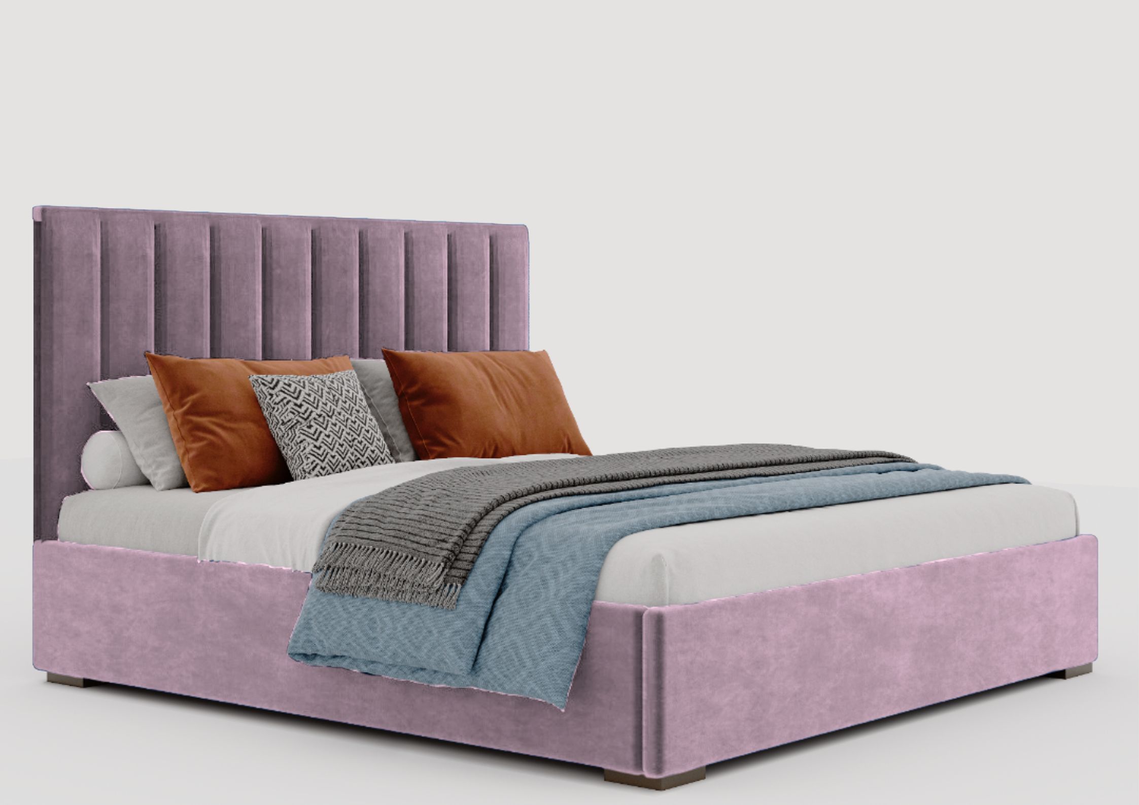 Różowe łóżko 120x200cm